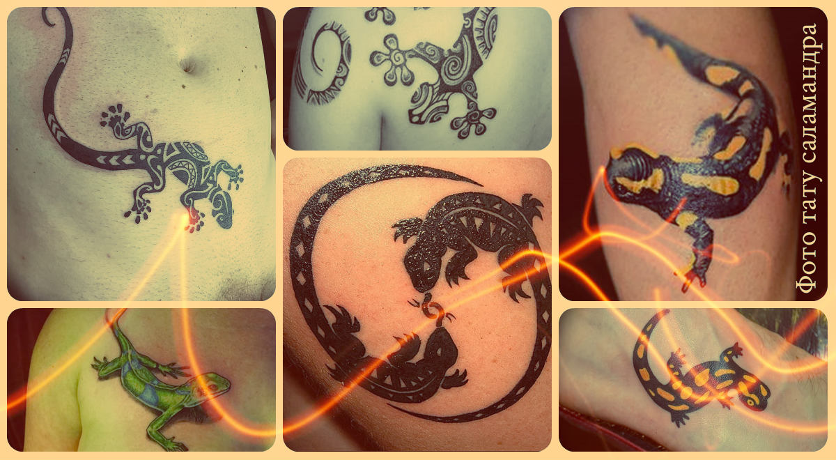 Фото тату саламандра - коллекция готовых татуировок на фото