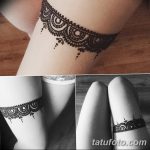 фото Мехенди на ляжке от 25.10.2017 №015 - Mehendi on thigh - tatufoto.com