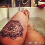 фото Мехенди на ляжке от 25.10.2017 №030 - Mehendi on thigh - tatufoto.com