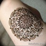 фото Мехенди на ляжке от 25.10.2017 №058 - Mehendi on thigh - tatufoto.com