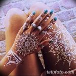 фото Мехенди на ляжке от 25.10.2017 №072 - Mehendi on thigh - tatufoto.com