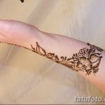 фото Мехенди на предплечье от 28.10.2017 №070 - Mehendi on the forearm - tatufoto.com