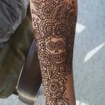 фото Мехенди на предплечье от 28.10.2017 №109 - Mehendi on the forearm - tatufoto.com