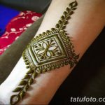 фото Мехенди на предплечье от 28.10.2017 №123 - Mehendi on the forearm - tatufoto.com