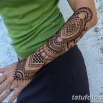 фото Мехенди на предплечье от 28.10.2017 №129 - Mehendi on the forearm - tatufoto.com