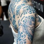 фото Синие тату от 18.10.2017 №034 - Blue Tattoos - tatufoto.com