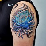 фото Синие тату от 18.10.2017 №073 - Blue Tattoos - tatufoto.com