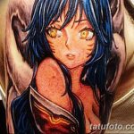 фото Тату в стиле аниме от 21.10.2017 №066 - Tattoo in the style of anime - tatufoto.com
