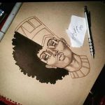 фото Эскизы тату Нефертити от 02.10.2017 №014 - Sketches of Nefertiti - tatufoto.com