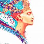 фото Эскизы тату Нефертити от 02.10.2017 №018 - Sketches of Nefertiti - tatufoto.com