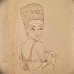 фото Эскизы тату Нефертити от 02.10.2017 №032 - Sketches of Nefertiti - tatufoto.com