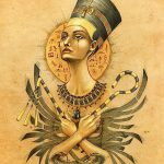 фото Эскизы тату Нефертити от 02.10.2017 №040 - Sketches of Nefertiti - tatufoto.com