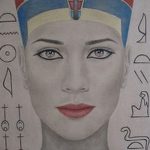 фото Эскизы тату Нефертити от 02.10.2017 №049 - Sketches of Nefertiti - tatufoto.com