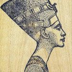 фото Эскизы тату Нефертити от 02.10.2017 №050 - Sketches of Nefertiti - tatufoto.com