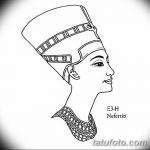 фото Эскизы тату Нефертити от 02.10.2017 №055 - Sketches of Nefertiti - tatufoto.com