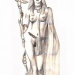 фото Эскизы тату Нефертити от 02.10.2017 №059 - Sketches of Nefertiti - tatufoto.com