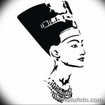 фото Эскизы тату Нефертити от 02.10.2017 №067 - Sketches of Nefertiti - tatufoto.com