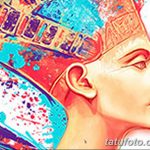 фото Эскизы тату Нефертити от 02.10.2017 №072 - Sketches of Nefertiti - tatufoto.com