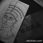 фото Эскизы тату Нефертити от 02.10.2017 №077 - Sketches of Nefertiti - tatufoto.com