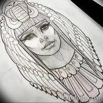 фото Эскизы тату Нефертити от 02.10.2017 №079 - Sketches of Nefertiti - tatufoto.com