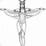 фото Эскизы тату Нефертити от 02.10.2017 №095 - Sketches of Nefertiti - tatufoto.com