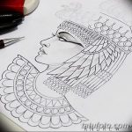 фото Эскизы тату Нефертити от 02.10.2017 №099 - Sketches of Nefertiti - tatufoto.com