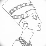 фото Эскизы тату Нефертити от 02.10.2017 №100 - Sketches of Nefertiti - tatufoto.com
