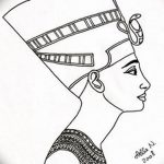 фото Эскизы тату Нефертити от 02.10.2017 №103 - Sketches of Nefertiti - tatufoto.com