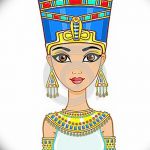 фото Эскизы тату Нефертити от 02.10.2017 №107 - Sketches of Nefertiti - tatufoto.com