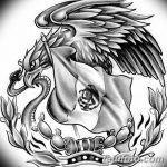 фото Эскизы тату орёл от 21.10.2017 №005 - Sketches of an eagle tattoo - tatufoto.com