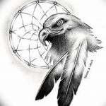 фото Эскизы тату орёл от 21.10.2017 №024 - Sketches of an eagle tattoo - tatufoto.com