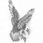 фото Эскизы тату орёл от 21.10.2017 №038 - Sketches of an eagle tattoo - tatufoto.com