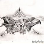 фото Эскизы тату орёл от 21.10.2017 №039 - Sketches of an eagle tattoo - tatufoto.com