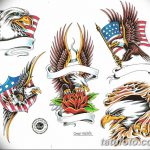 фото Эскизы тату орёл от 21.10.2017 №061 - Sketches of an eagle tattoo - tatufoto.com
