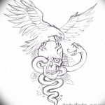 фото Эскизы тату орёл от 21.10.2017 №063 - Sketches of an eagle tattoo - tatufoto.com