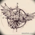 фото Эскизы тату орёл от 21.10.2017 №064 - Sketches of an eagle tattoo - tatufoto.com
