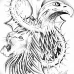 фото Эскизы тату орёл от 21.10.2017 №076 - Sketches of an eagle tattoo - tatufoto.com