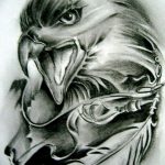 фото Эскизы тату орёл от 21.10.2017 №082 - Sketches of an eagle tattoo - tatufoto.com