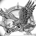 фото Эскизы тату орёл от 21.10.2017 №088 - Sketches of an eagle tattoo - tatufoto.com