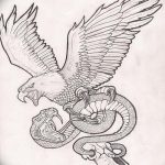 фото Эскизы тату орёл от 21.10.2017 №095 - Sketches of an eagle tattoo - tatufoto.com