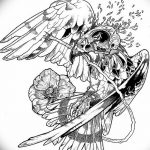 фото Эскизы тату орёл от 21.10.2017 №097 - Sketches of an eagle tattoo - tatufoto.com