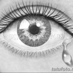 фото Эскизы тату слеза под глазом от 10.10.2017 №006 - Sketches of a tear - tatufoto.com