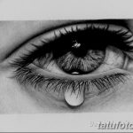 фото Эскизы тату слеза под глазом от 10.10.2017 №015 - Sketches of a tear - tatufoto.com