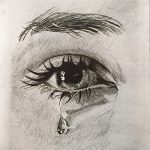 фото Эскизы тату слеза под глазом от 10.10.2017 №020 - Sketches of a tear - tatufoto.com