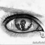 фото Эскизы тату слеза под глазом от 10.10.2017 №029 - Sketches of a tear - tatufoto.com