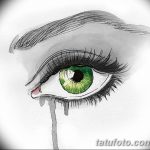 фото Эскизы тату слеза под глазом от 10.10.2017 №034 - Sketches of a tear - tatufoto.com