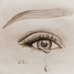фото Эскизы тату слеза под глазом от 10.10.2017 №037 - Sketches of a tear - tatufoto.com