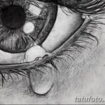 фото Эскизы тату слеза под глазом от 10.10.2017 №040 - Sketches of a tear - tatufoto.com
