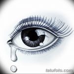 фото Эскизы тату слеза под глазом от 10.10.2017 №044 - Sketches of a tear - tatufoto.com 235223
