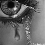 фото Эскизы тату слеза под глазом от 10.10.2017 №049 - Sketches of a tear - tatufoto.com